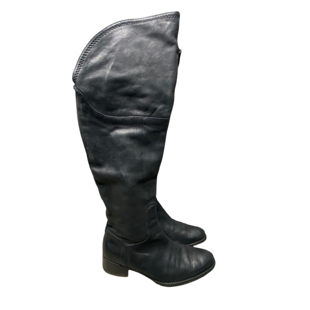 Alberto Fermani Black Leather knee high boots Size 8.5 - Picture 2 of 8